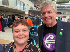 Chandra and Ed Collett from Air New Zealand