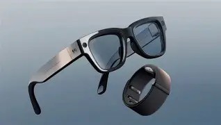 Black sunglass style meta glasses