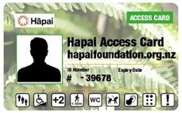 Access card with hapaifoundation.org.nz link written on it
